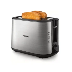 توستر فيفا كوليكشن من فيليبس، مصنوعة من ستانلس ستيل، أسود، موديل hd2650/91