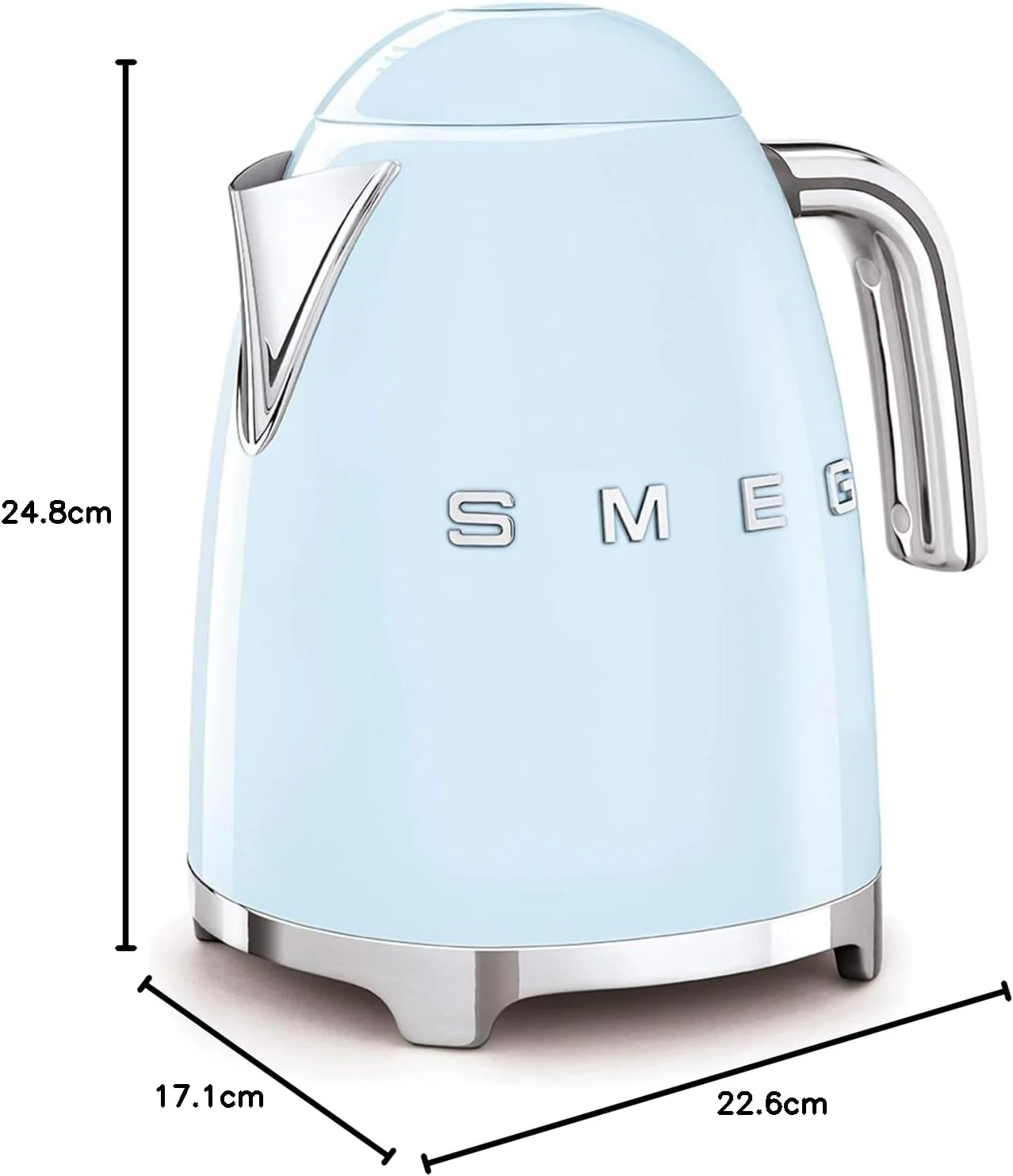 كاتيل كهربائي سميج لبني – 1.7 لتر – 2400 وات – smeg – klf03pbeu كاتيل كهربائي سميج لبني – 1.7 لتر – 2400 وات – smeg – klf03pbeu