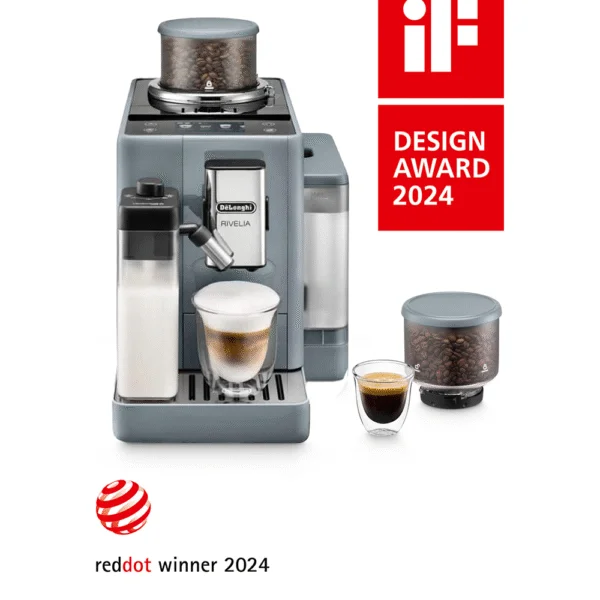 ماكينه صنع القهوه من ديلونجي ريفيليا – شاشة ملونة تعمل باللمس بالكامل – رمادي – exam440.55.g ماكينه صنع القهوه من ديلونجي ريفيليا – شاشة ملونة تعمل باللمس بالكامل – رمادي – exam440.55.g