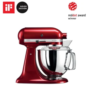 عجان بملحقات متعددة كيتشن ايد – أحمر – 300 واط – 4.8 لتر – 6 ملحقات – 5ksm175pseca